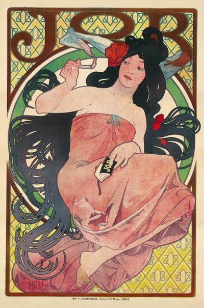 ジョブ 作： Alphonse Mucha